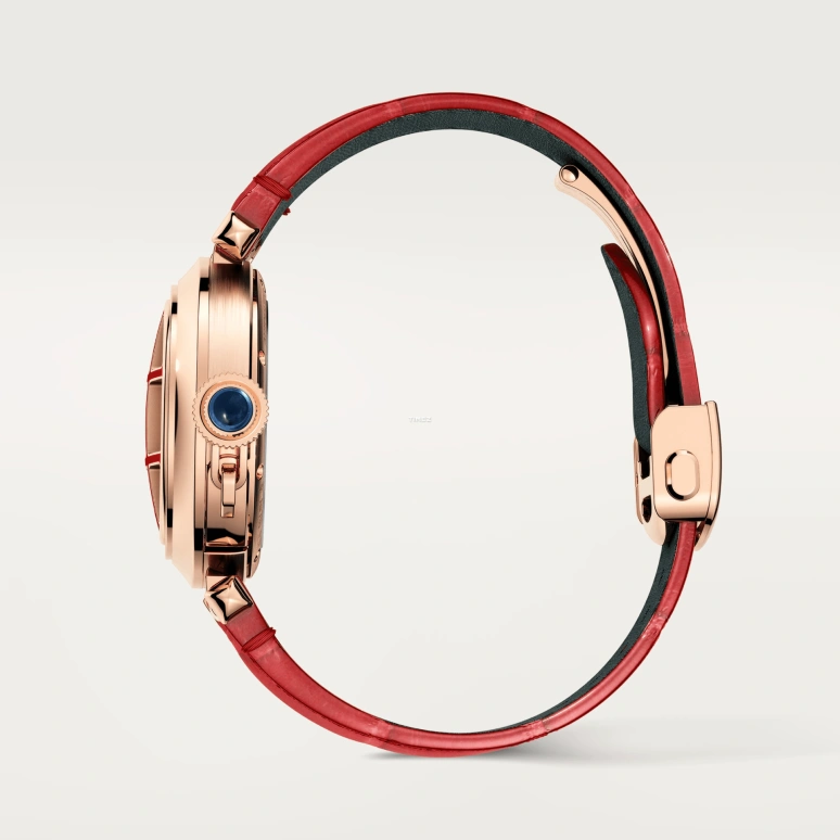 Cartier,Pasha de Cartier 35mm,35mm,Rose Gold,Silver,Automatic,42hours,In-house Caliber,WGPA0028