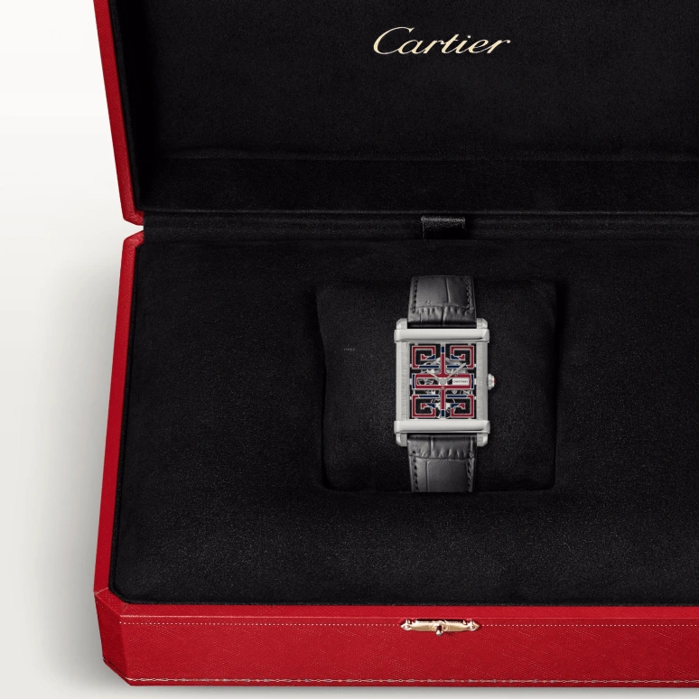Cartier,Tank 39.50x29.20mm,39.50x29.20mm,Platinum,Skeleton,Handwound,38hours,In-house Caliber,WHTA0015
