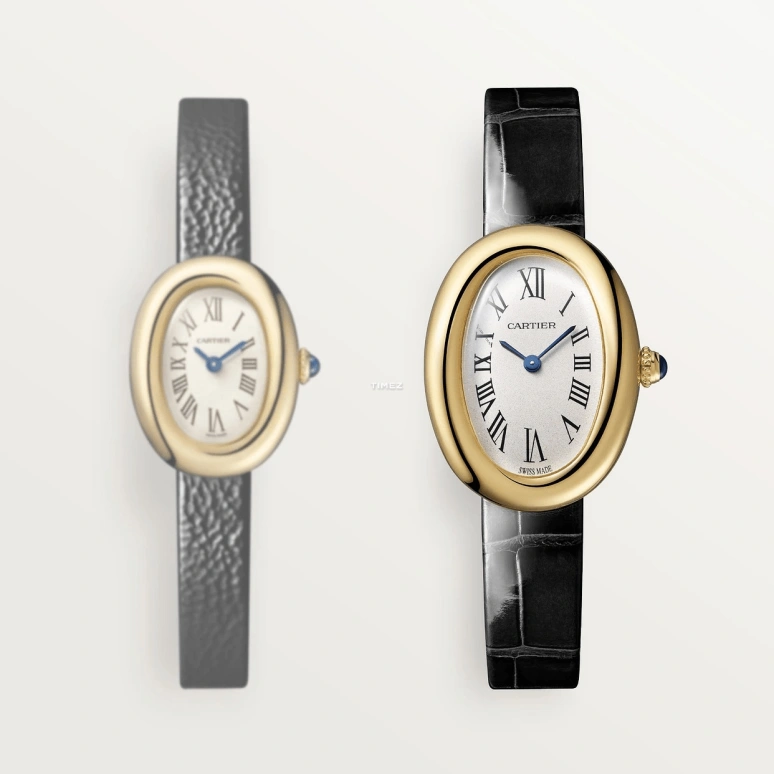 Cartier,Baignoire 31x23mm,31x23mm,Yellow Gold,White,Quartz,Sapphire,Oval,WGBA0042