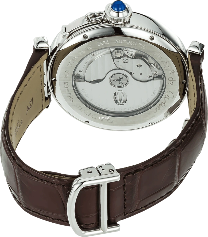 Cartier,Pasha de Cartier 32mm,32mm,Stainless Steel,Silver White,Automatic,Day,Dule Time,Big Date,W3109255