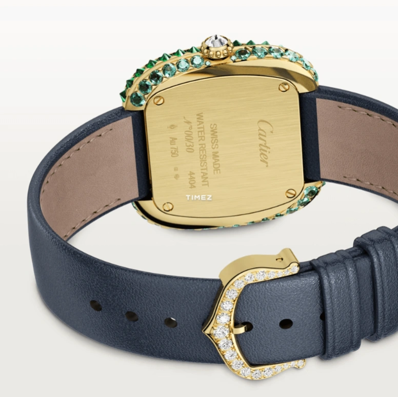 Cartier,Coussin de Cartier 30.40x31.10mm,30.40x31.10mm,Yellow Gold,Gold,Quartz,Square,Green,Gold,WJCS0009