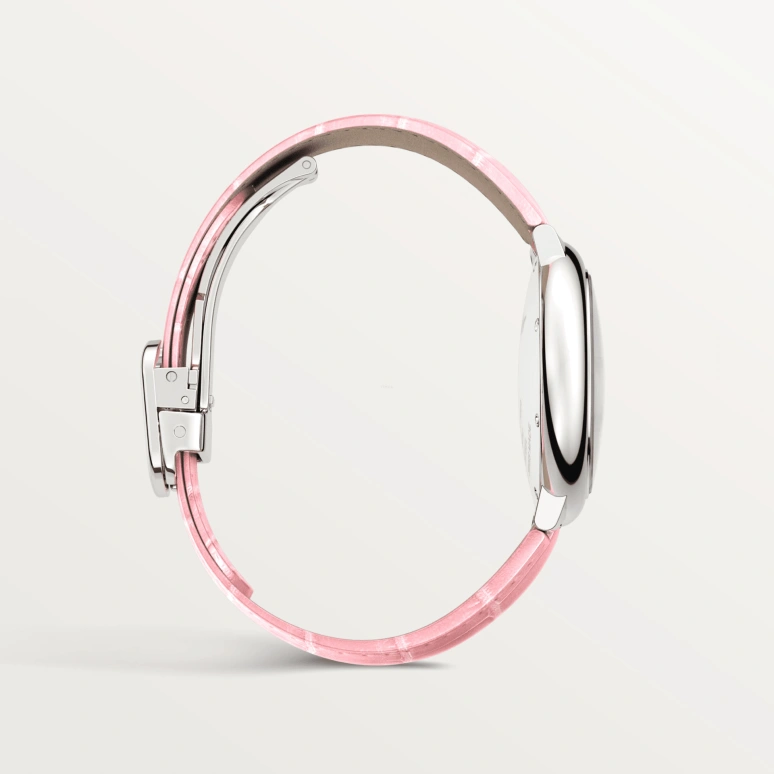 Cartier,Ballon Bleu de Cartier 33mm,33mm,Stainless Steel,Pink,Automatic,Sapphire,Crystal Glass,Round,WSBB0031
