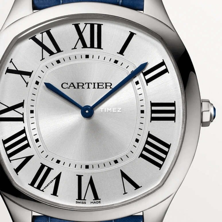 Cartier,Drive de Cartier 44.76x39.14mm,44.76x39.14mm,Stainless Steel,Silver,Handwound,36hours,In-house Caliber,WSNM0011
