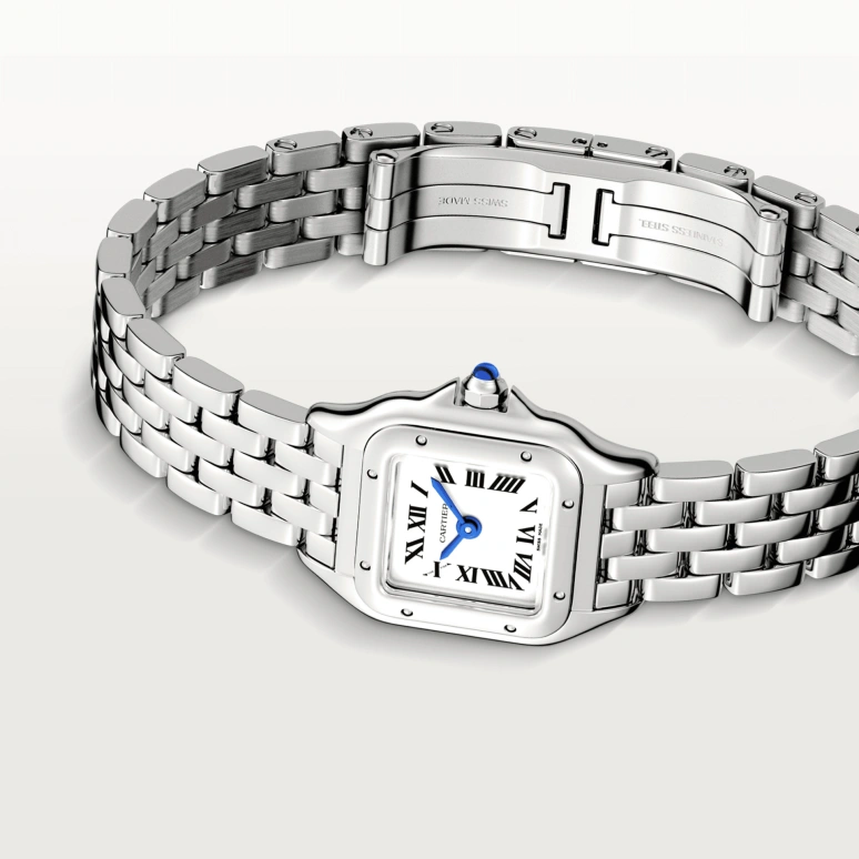 Cartier,Panthère de Cartier 25x19mm,25x19mm,Stainless Steel,Silver,Quartz,Sapphire,Crystal Glass,Square,WSPN0019