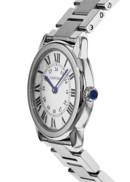 Cartier,Ronde de Cartier 29.50mm,29.50mm,Stainless Steel,Silver,Quartz,In-house Caliber,Sapphire,Crystal Glass,W6701004
