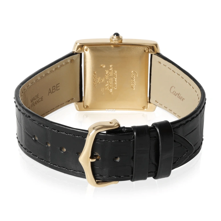 Cartier,Tank 28x32mm,28x32mm,Yellow Gold,Silver,Automatic,Day,Sapphire,Crystal Glass,W5000156