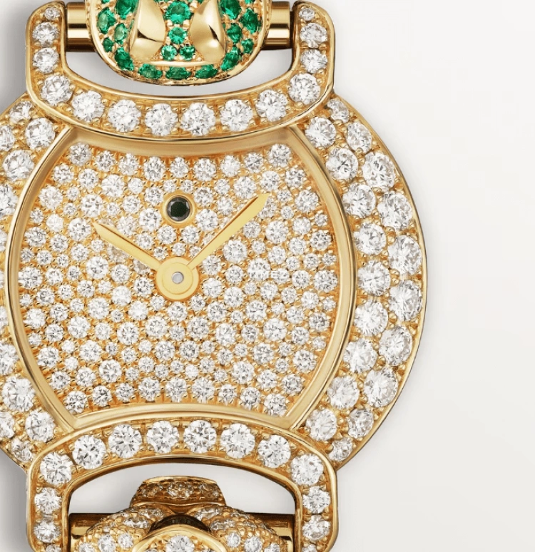 Cartier,Indomptables de Cartier 22.20mm,22.20mm,Yellow Gold,Gold,Silver,Quartz,Sapphire,Crystal Glass,Other,HPI01451