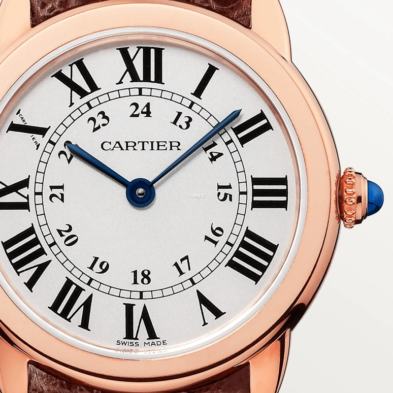 Cartier,Ronde de Cartier 29.50mm,29.50mm,Rose Gold,Stainless Steel,Silver,Quartz,Sapphire,Crystal Glass,Round,W6701007