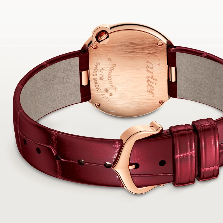 Cartier,Ballon Bleu de Cartier 30mm,30mm,Rose Gold,White,Quartz,Sapphire,Crystal Glass,Round,WJBL0012