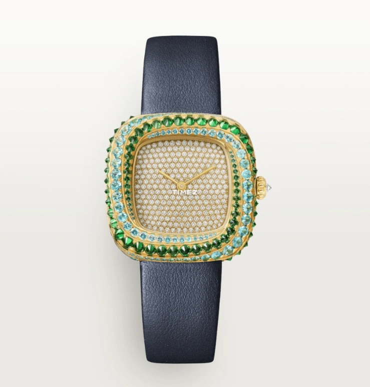 Cartier,Coussin de Cartier 30.40x31.10mm,30.40x31.10mm,Yellow Gold,Gold,Quartz,Square,Green,Gold,WJCS0009