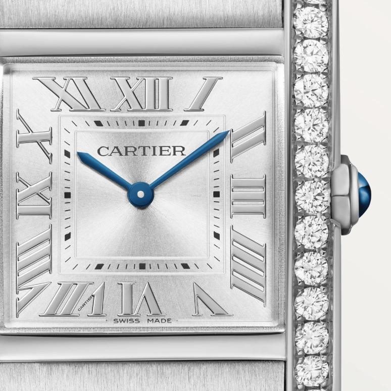 Cartier,Tank 32x27mm,32x27mm,Stainless Steel,Silver,Quartz,Sapphire,Crystal Glass,Square,W4TA0028