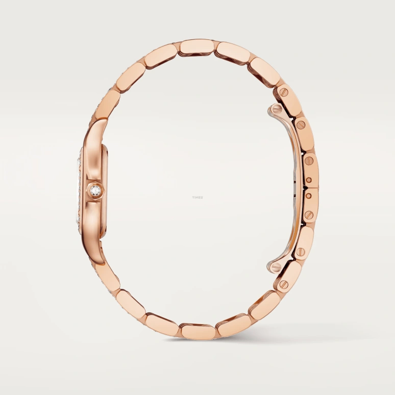 Cartier,Panthère de Cartier 30.30x22mm,30.30x22mm,Rose Gold,White,Quartz,Glass,Square,WJPN0061