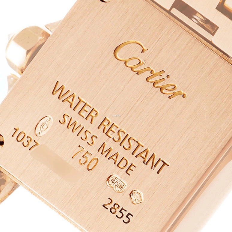 Cartier,Santos de Cartier 24x18.70mm,24x18.70mm,Rose Gold,Silver,Quartz,In-house Caliber,Sapphire,Crystal Glass,WF9011Z8
