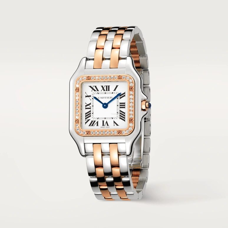 Cartier,Panthère de Cartier 29x37mm,29x37mm,Stainless Steel,White,Quartz,Sapphire,Crystal Glass,Other,W3PN0010
