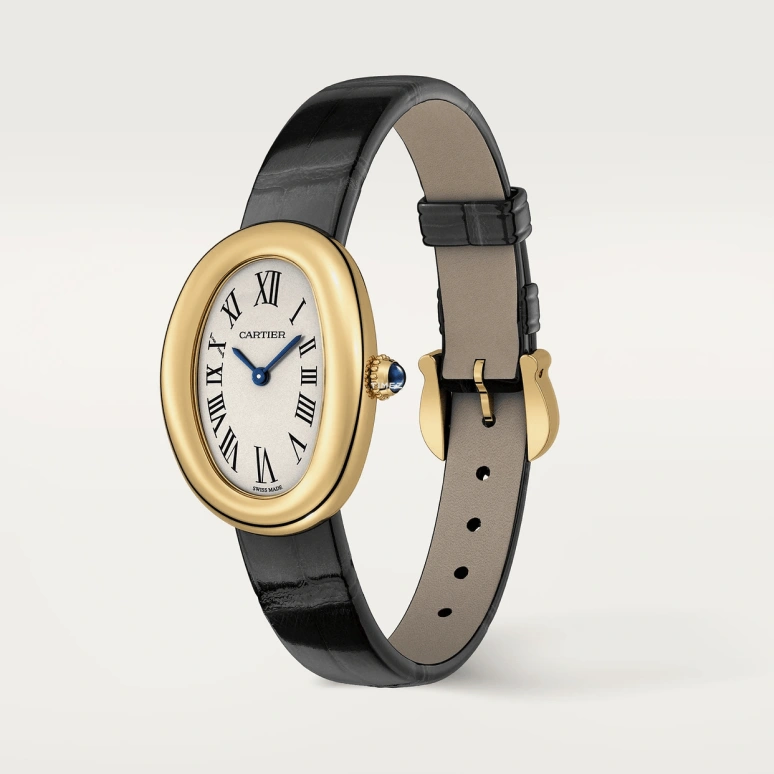Cartier,Baignoire 31x23mm,31x23mm,Yellow Gold,White,Quartz,Sapphire,Oval,WGBA0042