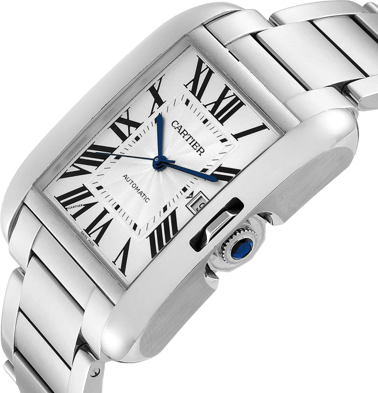 Cartier,Tank 47x36.20mm,47x36.20mm,Stainless Steel,Silver,Automatic,Day,48hours,W5310008