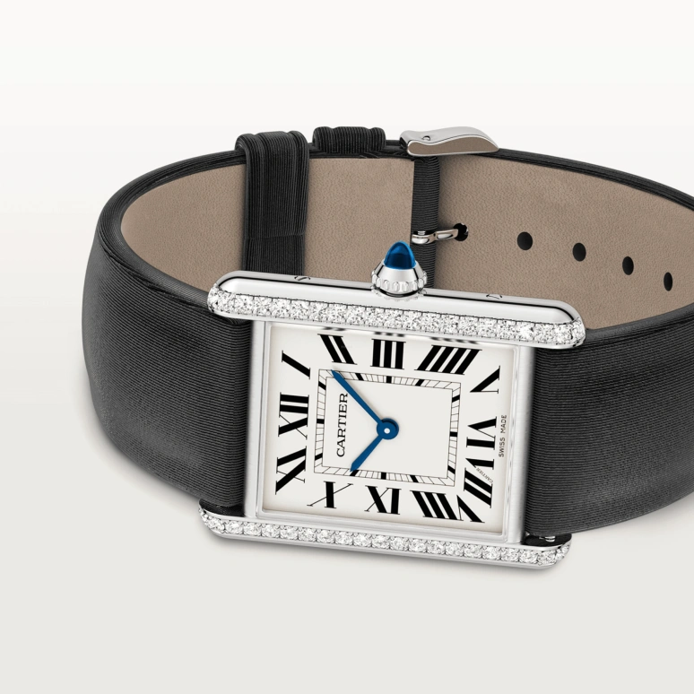 Cartier,Tank 33.70x25.50mm,33.70x25.50mm,Stainless Steel,Silver,Quartz,Sapphire,Crystal Glass,Square,W4TA0017