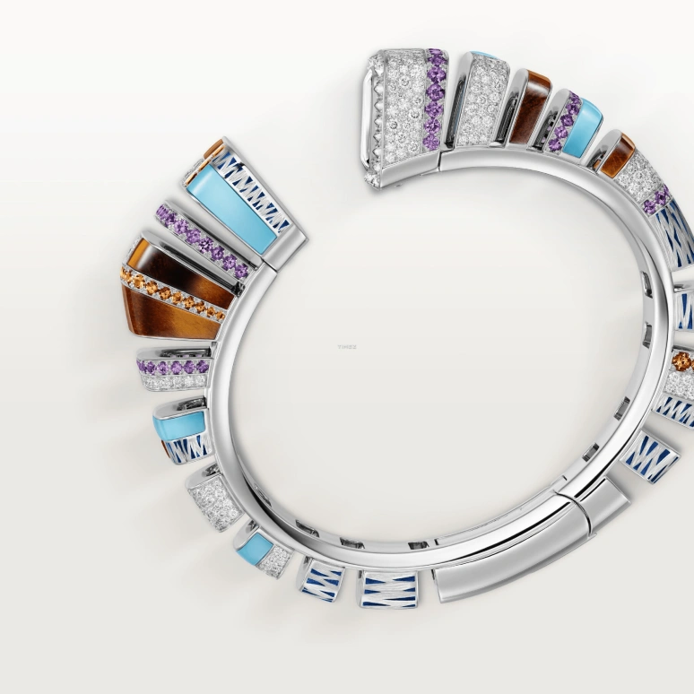 Cartier,Reflection de Cartier 18.40x17.50mm,18.40x17.50mm,White Gold,Silver,Quartz,Sapphire,Crystal Glass,Square,WJMC0003