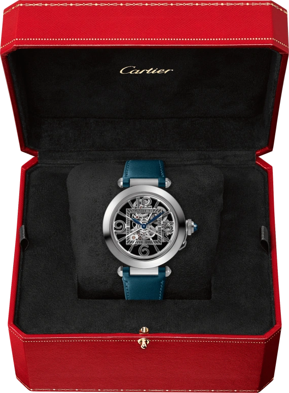 Cartier,Pasha de Cartier 41mm,41mm,Stainless Steel,Silver,Automatic,48hours,In-house Caliber,WHPA0009