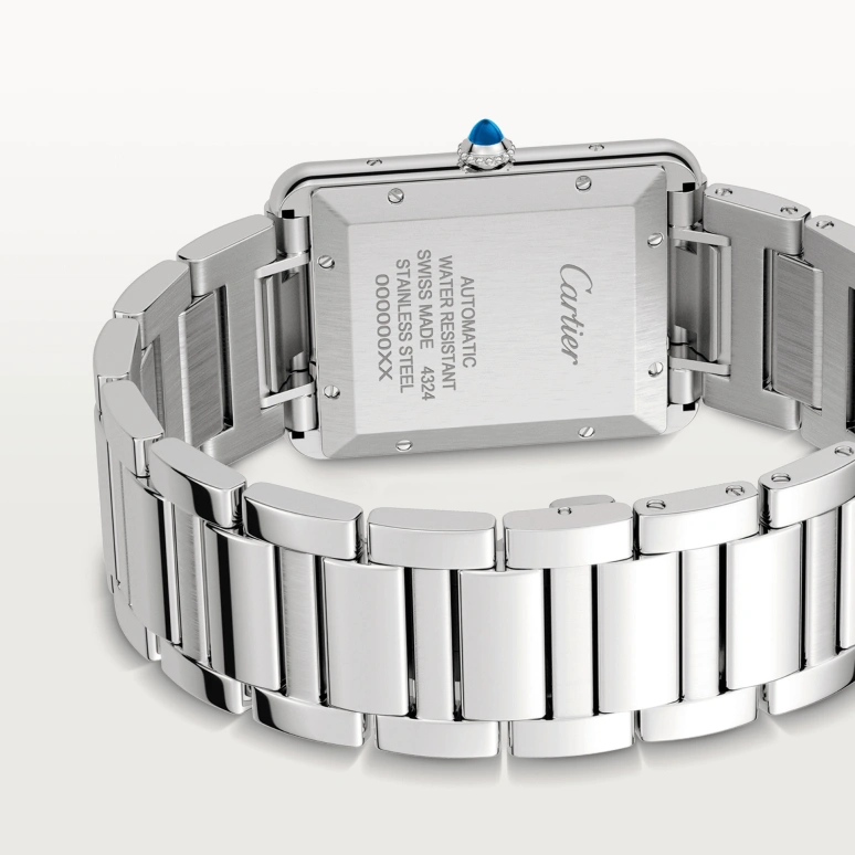 Cartier,Tank 41x31mm,41x31mm,Stainless Steel,Silver,Automatic,Day,42hours,WSTA0053