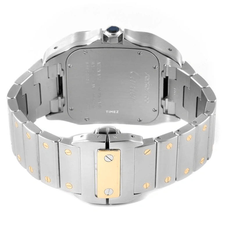 Cartier,Santos de Cartier 38.70x47.40mm,38.70x47.40mm,Stainless Steel,Silver White,Automatic,42hours,In-house Caliber,W200728G