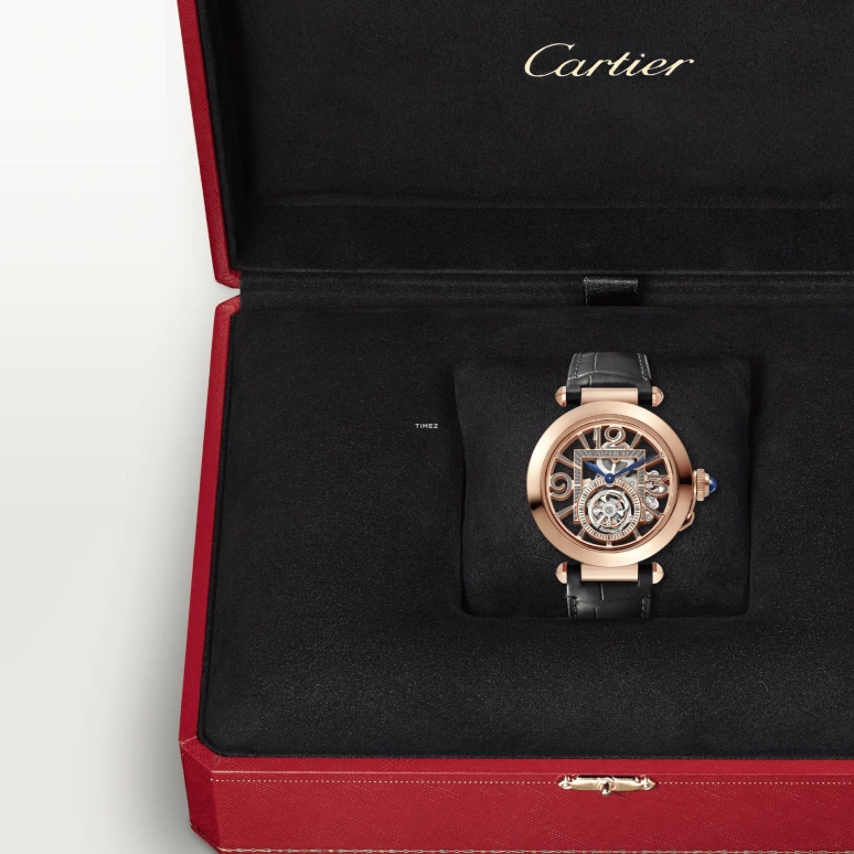 Cartier,Pasha de Cartier 41mm,41mm,Rose Gold,Grey,Automatic,48hours,In-house Caliber,WHPA0018