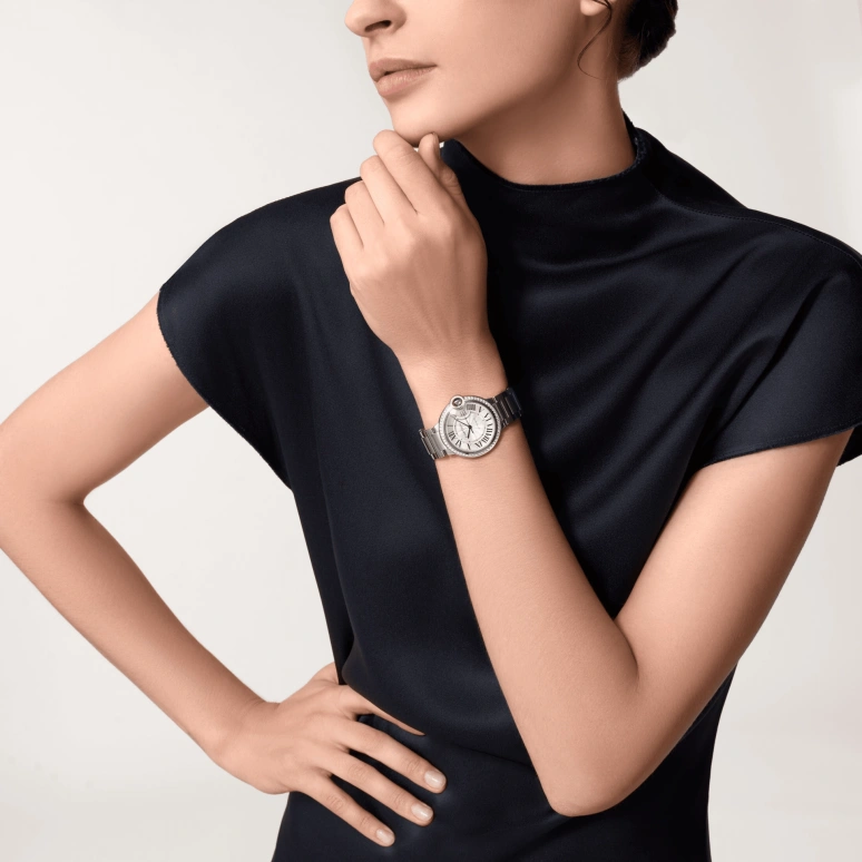 Cartier,Ballon Bleu de Cartier 36mm,36mm,Stainless Steel,Silver,Automatic,Sapphire,Crystal Glass,Round,W4BB0024