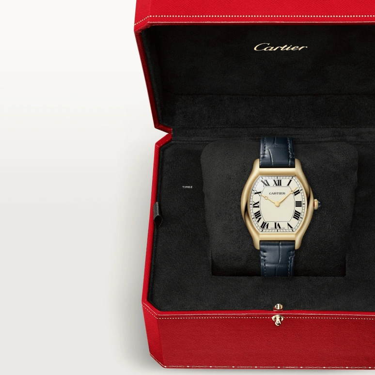 Cartier,Tortue 41.40x32.90mm,41.40x32.90mm,Yellow Gold,Silver White,Handwound,36hours,In-house Caliber,WGTO0006