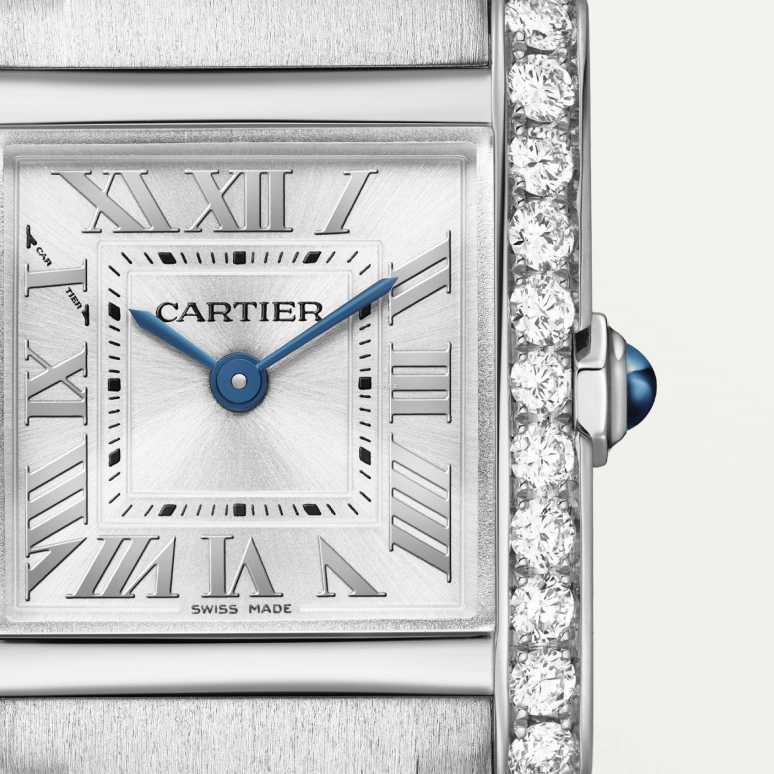 Cartier,Tank 25.70x21.20mm,25.70x21.20mm,Stainless Steel,Silver,Quartz,Sapphire,Crystal Glass,Square,W4TA0020