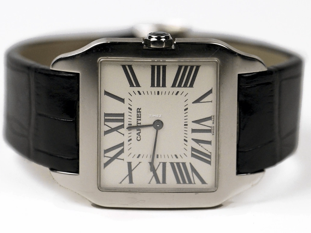 Cartier,Santos de Cartier 44.60x34.60mm,44.60x34.60mm,White Gold,White,Handwound,36hours,In-house Caliber,W2007051