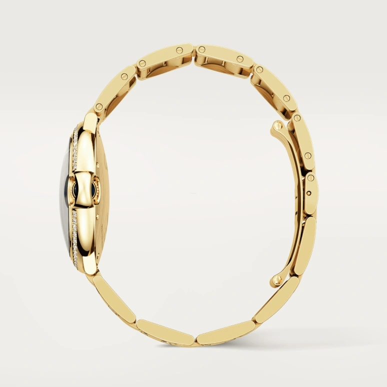 Cartier,Ballon Bleu de Cartier 36mm,36mm,Yellow Gold,Silver,Automatic,Sapphire,Crystal Glass,Round,WJBB0070