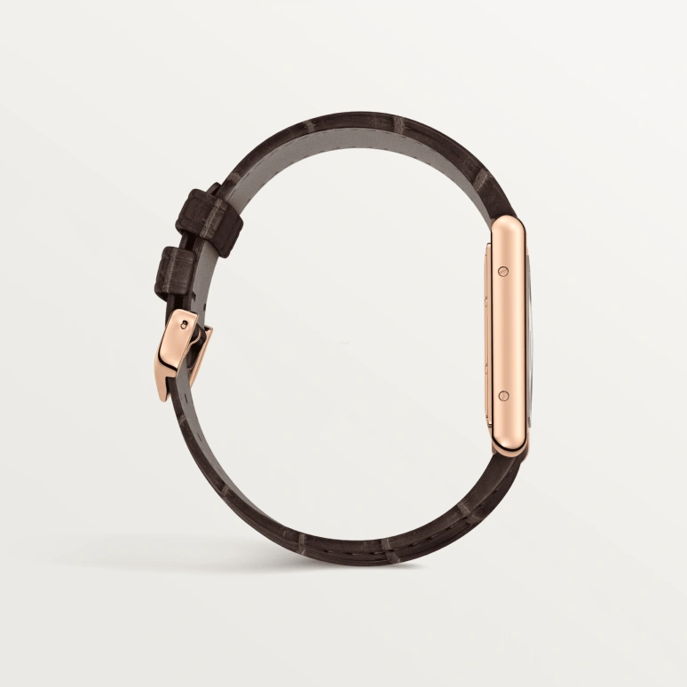 Cartier,Tank 33.70x25.50mm,33.70x25.50mm,Rose Gold,Silver,Handwound,38hours,In-house Caliber,WGTA0011