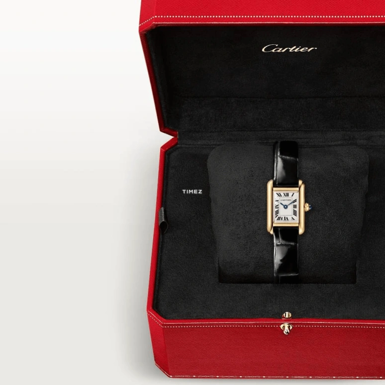 Cartier,Tank 24x16.50mm,24x16.50mm,Yellow Gold,Silver White,Quartz,Hardlex,Rectangular,WGTA0212