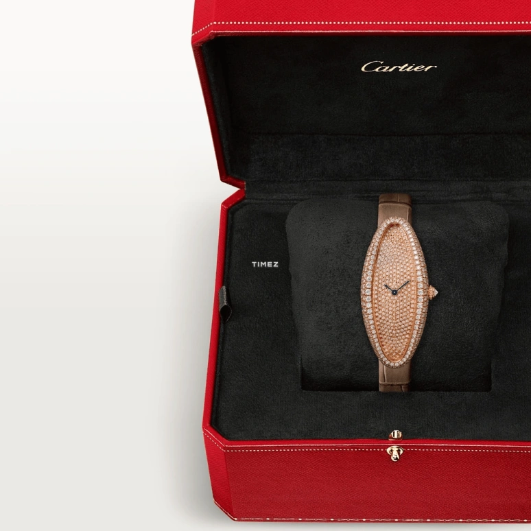 Cartier,Baignoire 47x21mm,47x21mm,Rose Gold,Handwound,38hours,In-house Caliber,WJBA0010