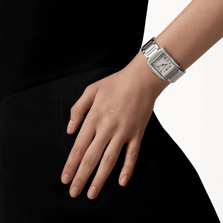 Cartier,Tank 32x27mm,32x27mm,Stainless Steel,Silver,Quartz,Sapphire,Crystal Glass,Square,W4TA0028