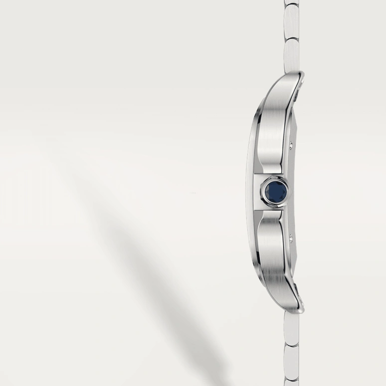 Cartier,Tank 30x25mm,30x25mm,Stainless Steel,Silver,Quartz,In-house Caliber,Sapphire,Crystal Glass,WSTA0005