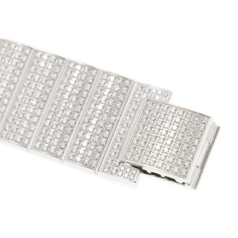 Cartier,Santos de Cartier 41.30mm,41.30mm,White Gold,Silver,Automatic,Sapphire,Crystal Glass,Square,HPI00197