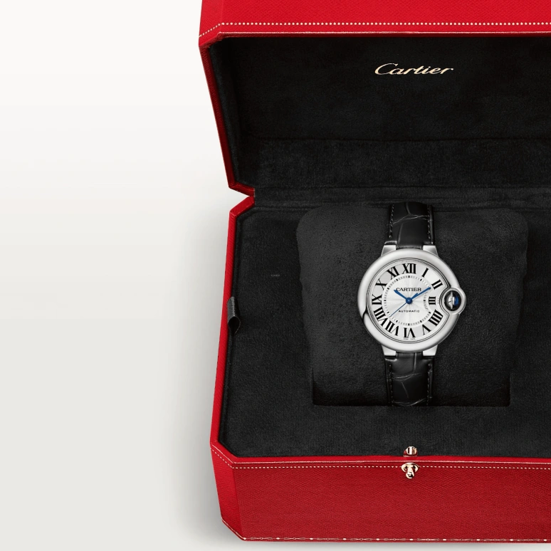 Cartier,Ballon Bleu de Cartier 33mm,33mm,Stainless Steel,Silver White,Automatic,Sapphire,Crystal Glass,Round,WSBB0030