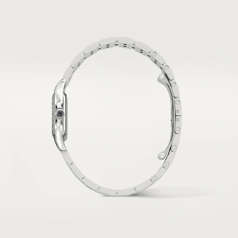 Cartier,Panthère de Cartier 23x30mm,23x30mm,Stainless Steel,Silver,Quartz,Sapphire,Crystal Glass,Square,W4PN0007