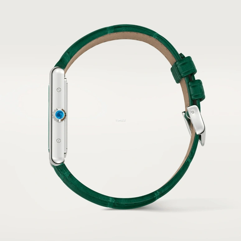 Cartier,Tank 33.70x25.50mm,33.70x25.50mm,Stainless Steel,Green,Quartz,Sapphire,Crystal Glass,Rectangular,WSTA0115