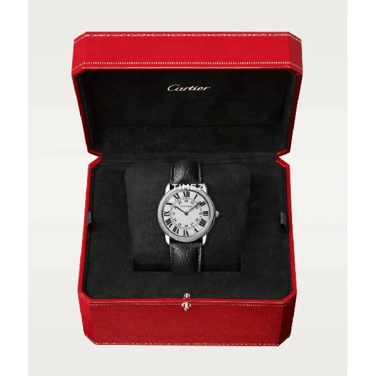 Cartier,Ronde de Cartier 42mm,42mm,Stainless Steel,White,Grey,Quartz,Day,Sapphire,Crystal Glass,WSRN0029