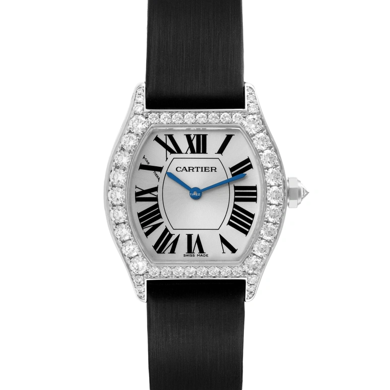 Cartier,Tortue 34x28mm,34x28mm,White Gold,Silver,Handwound,36hours,In-house Caliber,WA507231