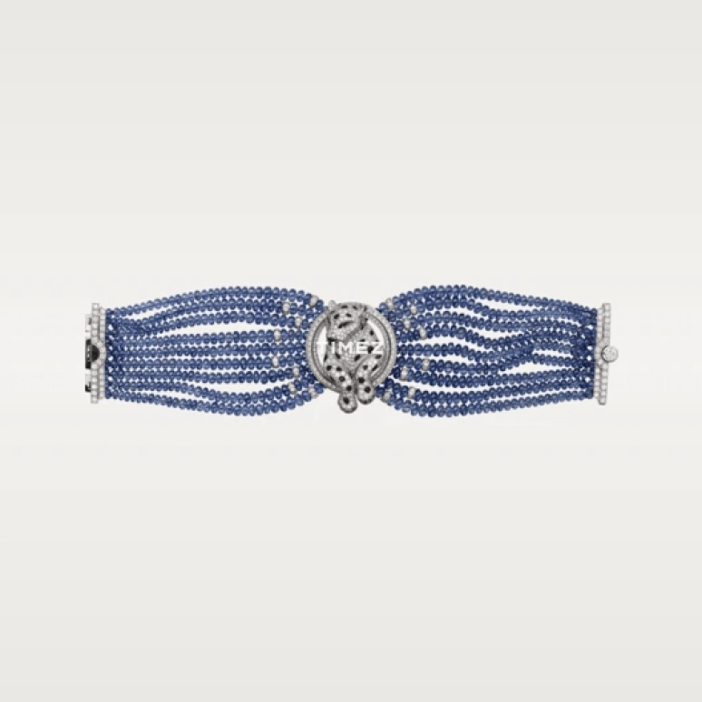 Cartier,High Jewelry Watches ,Sapphire,White Gold,Silver,Quartz,In-house Caliber,Sapphire,Crystal Glass,HPI00542