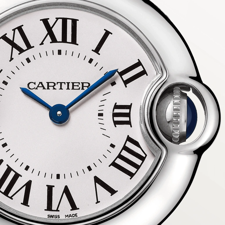 Cartier,Ballon Bleu de Cartier 28mm,28mm,Stainless Steel,Silver,Quartz,Sapphire,Crystal Glass,Round,WSBB0073