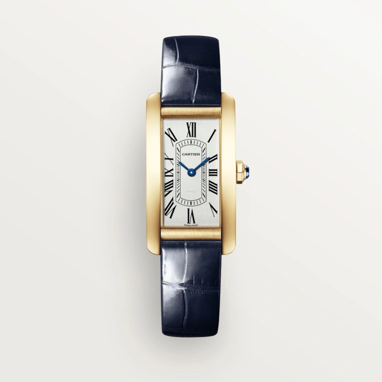 Cartier,Tank 35.40x19.40mm,35.40x19.40mm,Yellow Gold,Silver,Quartz,Sapphire,Crystal Glass,Square,WGTA0299