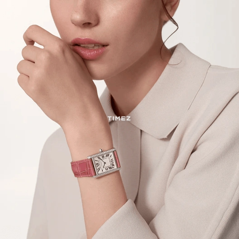 Cartier,Tank 33.70x25.50mm,33.70x25.50mm,White Gold,Silver,Handwound,In-house Caliber,Hardlex,WJTA0015