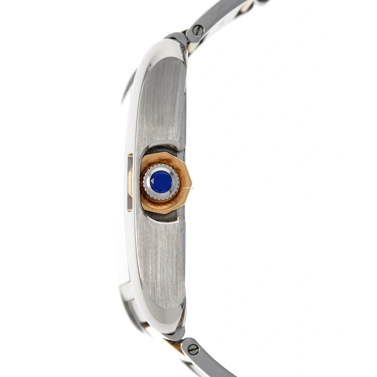 Cartier,Tank 47x36mm,47x36mm,Stainless Steel,Rose Gold,Silver,Automatic,Day,Sapphire,Crystal Glass,3507