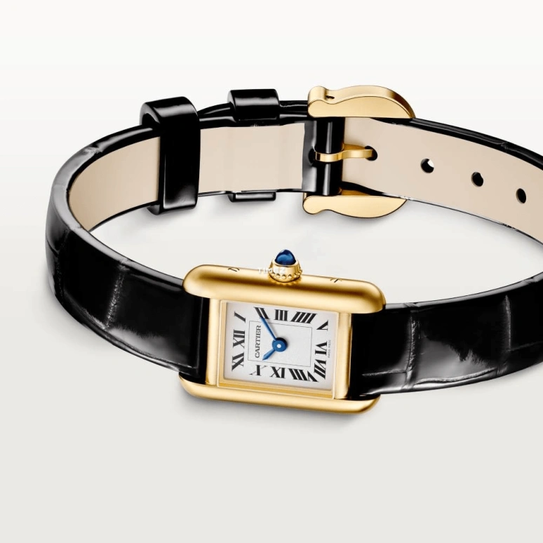 Cartier,Tank 24x16.50mm,24x16.50mm,Yellow Gold,Silver White,Quartz,Hardlex,Rectangular,WGTA0212