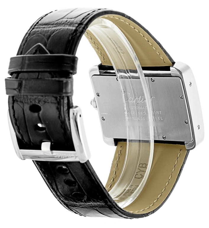 Cartier,Tank 38x30mm,38x30mm,Stainless Steel,Silver,Quartz,Sapphire,Crystal Glass,Square,W6300755