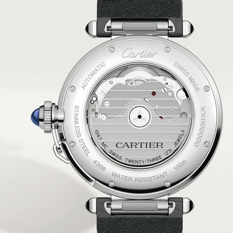 Cartier,Pasha de Cartier 41mm,41mm,Stainless Steel,Silver,Automatic,Day,42hours,WSPA0010